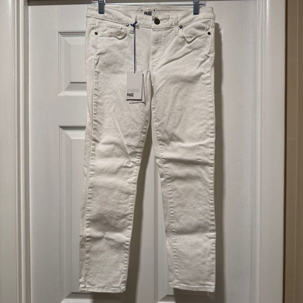 PAIGE | NWT Kylie Crop white denim jeans size 29